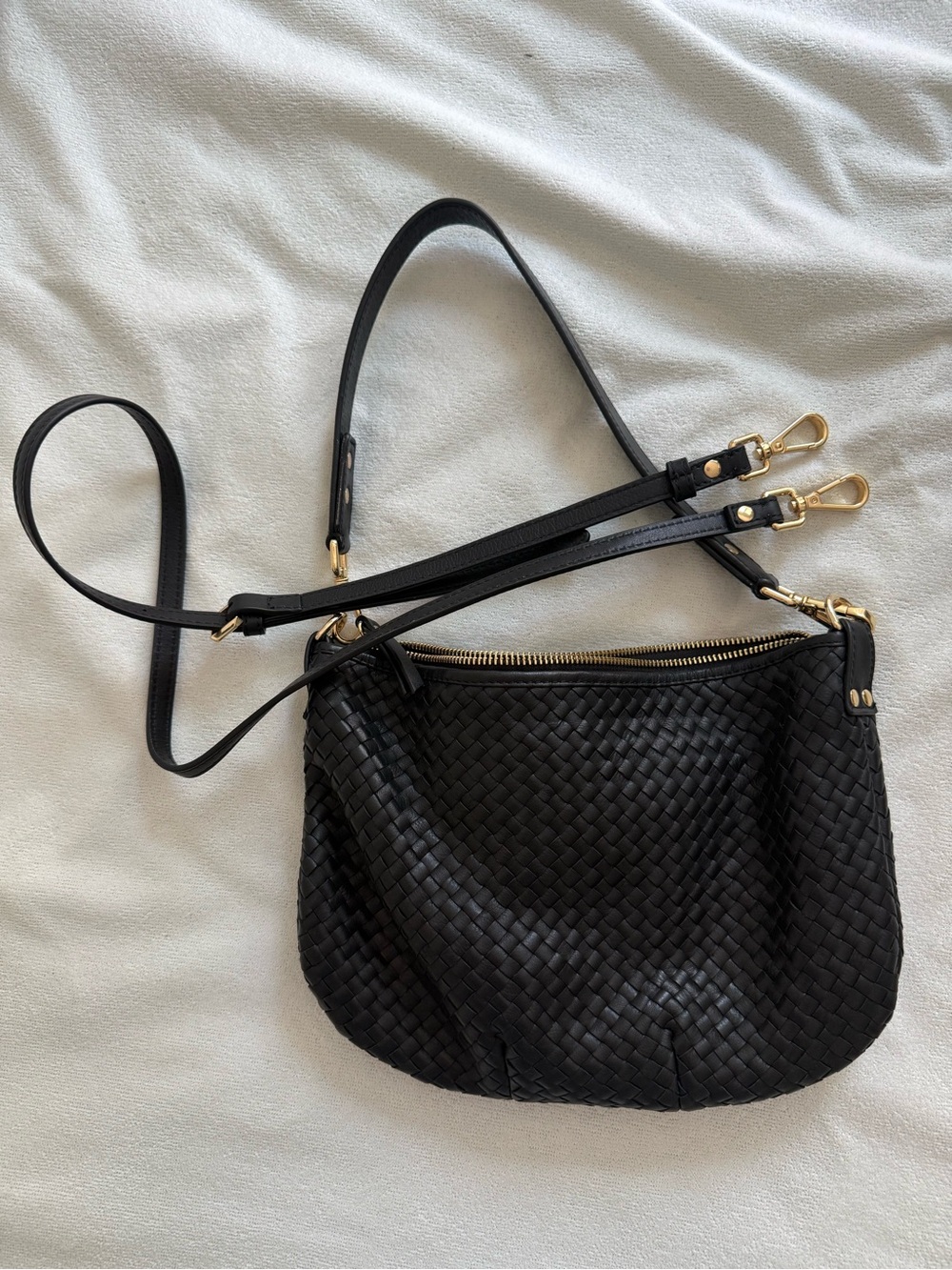 Quince Italian Leather Handwoven Mini Shoulder Bag